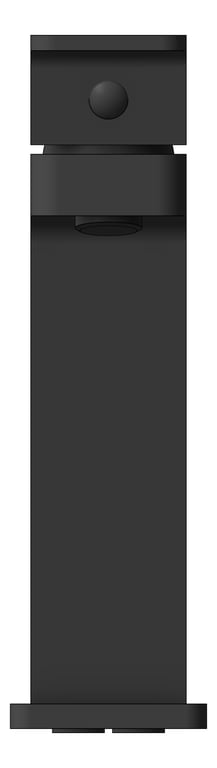 Front Image of Mixer Basin Nero Celia Angle