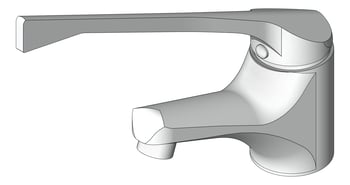 3D Shaded Image of Mixer Basin Nero ClassicCare ExtendedHandle