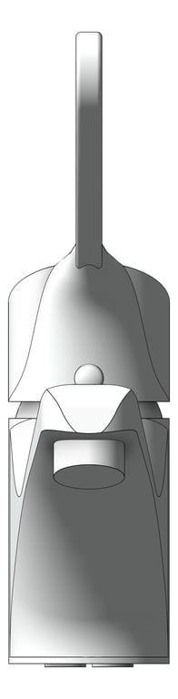 Front Image of Mixer Basin Nero ClassicCare