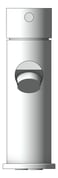Front Image of Mixer Basin Nero DolceCare