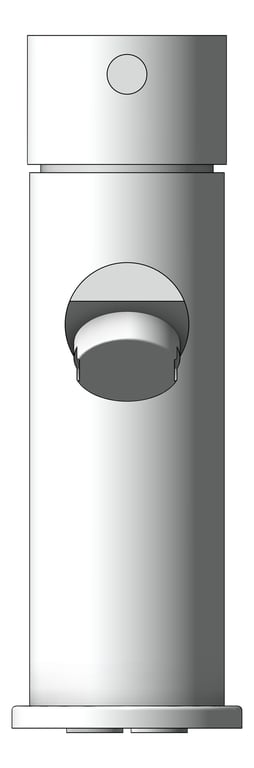 Front Image of Mixer Basin Nero DolceCare