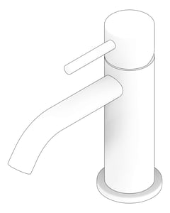 3D Documentation Image of Mixer Basin Nero DolceII Curved