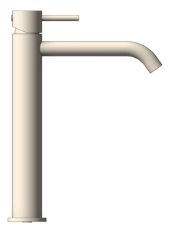Left Image of Mixer Basin Nero DolceII Curved Tall