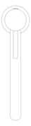 Plan Image of Mixer Basin Nero DolceII Curved Tall