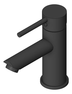 3D Shaded Image of Mixer Basin Nero Dolce StraightSpout