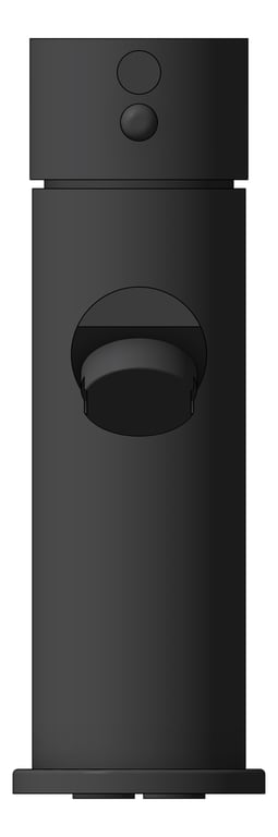 Front Image of Mixer Basin Nero Dolce StraightSpout