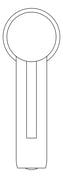 Plan Image of Mixer Basin Nero Dolce StraightSpout