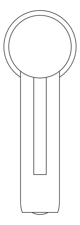 Plan Image of Mixer Basin Nero Dolce StraightSpout