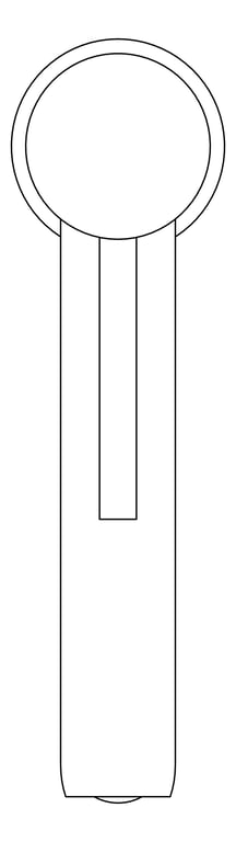 Plan Image of Mixer Basin Nero Dolce StraightSpout Tall