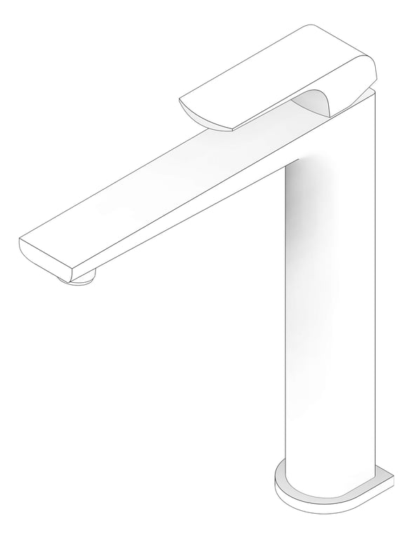 3D Documentation Image of Mixer Basin Nero Elgin Tall