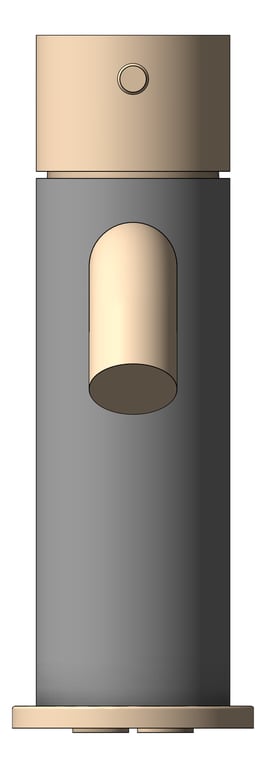 Front Image of Mixer Basin Nero Opal