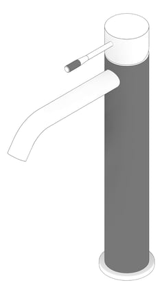 3D Documentation Image of Mixer Basin Nero Opal Tall