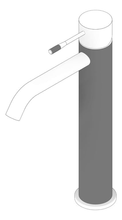 3D Documentation Image of Mixer Basin Nero Opal Tall