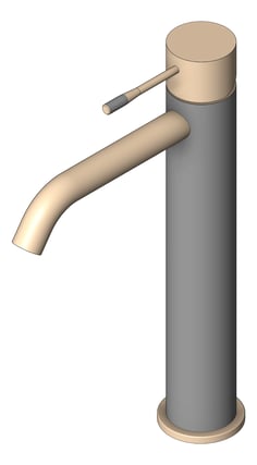 3D Shaded Image of Mixer Basin Nero Opal Tall