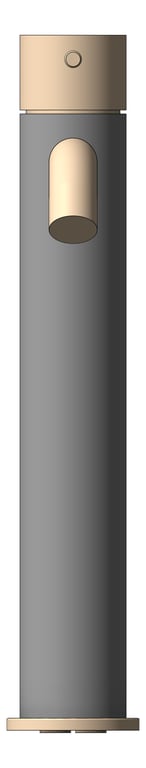 Front Image of Mixer Basin Nero Opal Tall