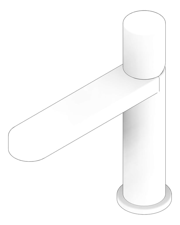 3D Documentation Image of Mixer Basin Nero Pure