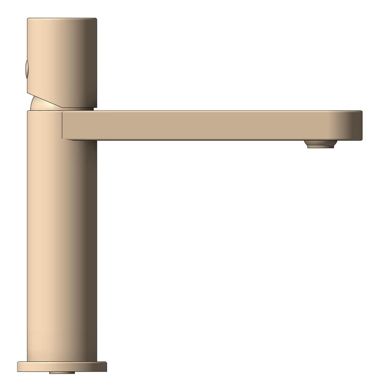 Left Image of Mixer Basin Nero Pure