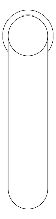 Plan Image of Mixer Basin Nero Pure