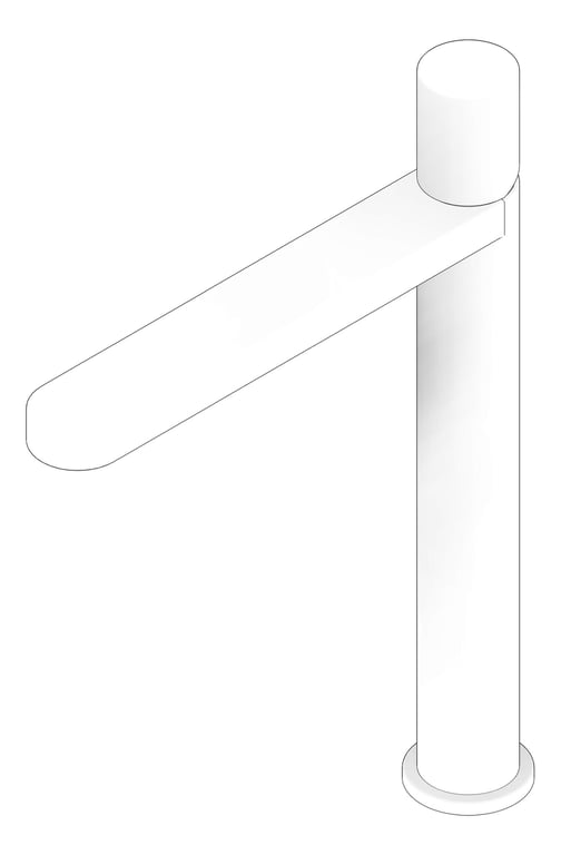 3D Documentation Image of Mixer Basin Nero Pure Tall