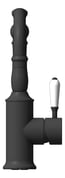 Front Image of Mixer Basin Nero York HookSpout