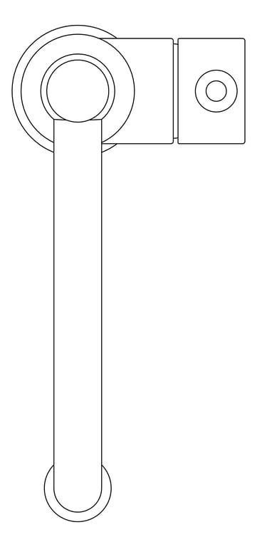 Plan Image of Mixer Basin Nero York HookSpout