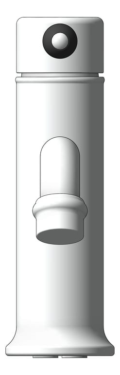 Front Image of Mixer Basin Nero York Straight