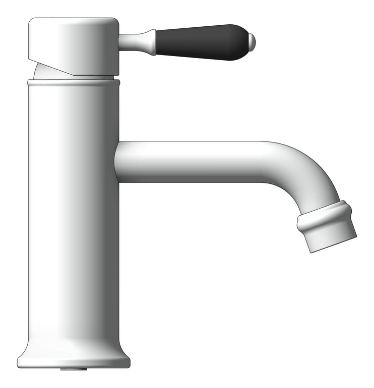 Left Image of Mixer Basin Nero York Straight