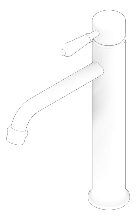 3D Documentation Image of Mixer Basin Nero York Tall