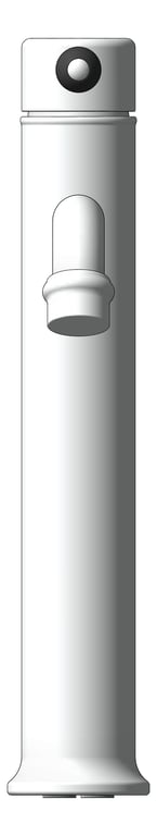 Front Image of Mixer Basin Nero York Tall