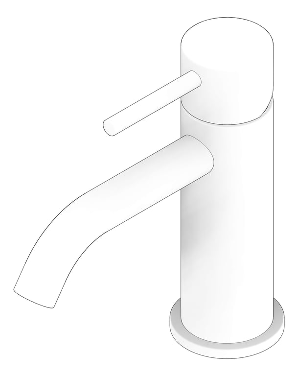 3D Documentation Image of Mixer Basin Nero Zen