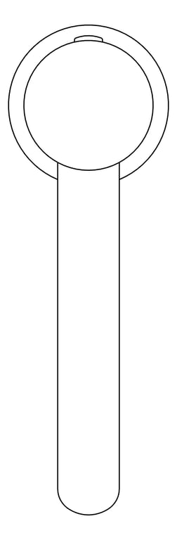 Plan Image of Mixer Basin Nero Zen Handless