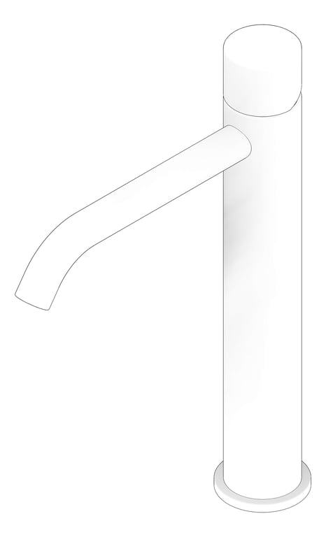 3D Documentation Image of Mixer Basin Nero Zen Handless Tall