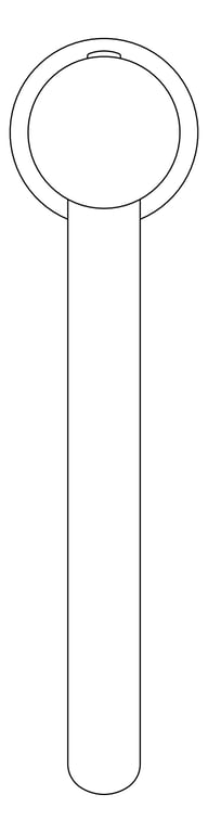 Plan Image of Mixer Basin Nero Zen Handless Tall