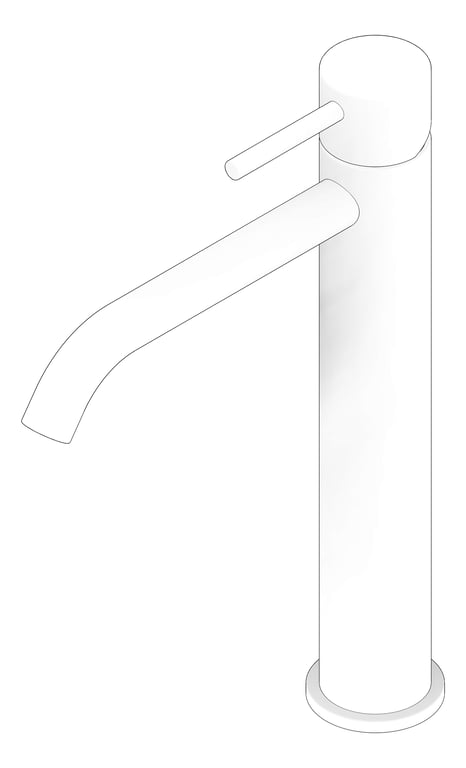 3D Documentation Image of Mixer Basin Nero Zen Tall