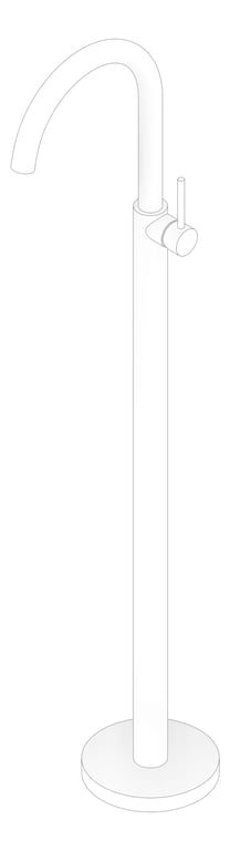 3D Documentation Image of Mixer Freestanding Nero Mecca Dolce Bath