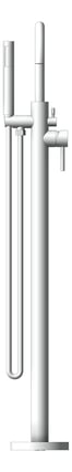 Front Image of Mixer Freestanding Nero Mecca Dolce Bath Handshower