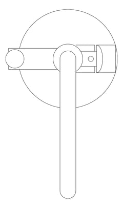 Plan Image of Mixer Freestanding Nero Mecca Dolce Bath Handshower