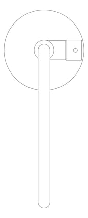 Plan Image of Mixer Freestanding Nero Mecca Square