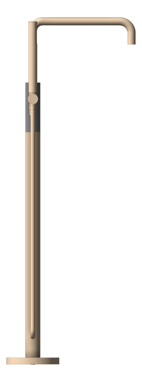 Left Image of Mixer Freestanding Nero Opal HandShower