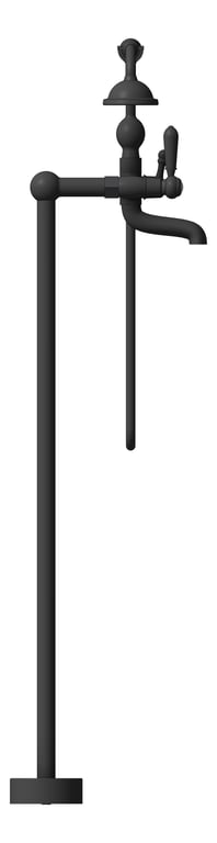 Left Image of Mixer Freestanding Nero York Bath ShowerHand