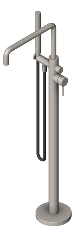 Image of Mixer Freestanding Nero Zen OutdoorHose
