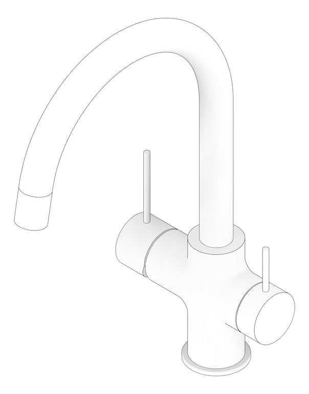 3D Documentation Image of Mixer Hob Nero Mecca 3WayFiltered