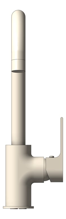 Front Image of Mixer Kitchen Nero Bianca Gooseneck