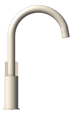 Left Image of Mixer Kitchen Nero Bianca Gooseneck