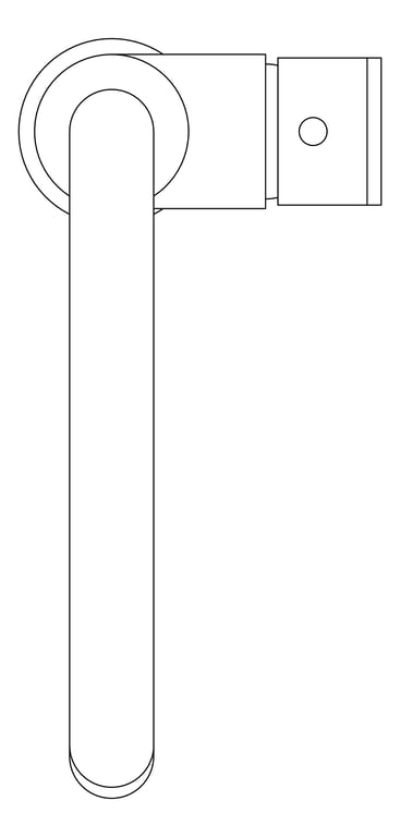 Plan Image of Mixer Kitchen Nero Bianca Gooseneck