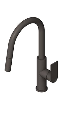 3D Shaded Image of Mixer Kitchen Nero Bianca PullOut Sensor