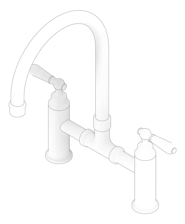 3D Documentation Image of Mixer Kitchen Nero YorkBridge