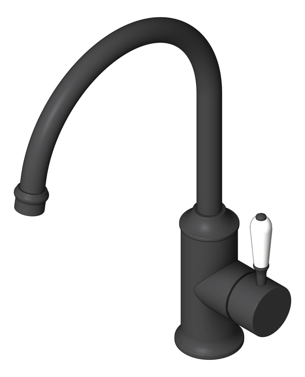 Navigate to Mixer Kitchen Nero York Gooseneck