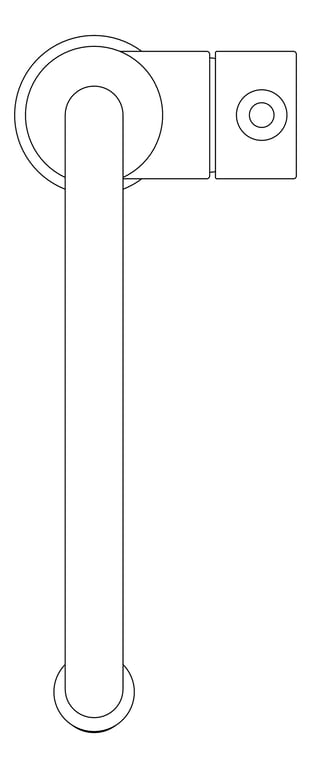 Plan Image of Mixer Kitchen Nero York Gooseneck