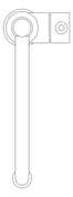 Plan Image of Mixer Kitchen Nero York HookSpout